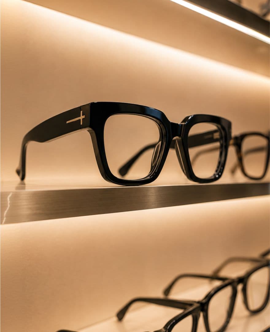 Close-up sur paire de lunettes
