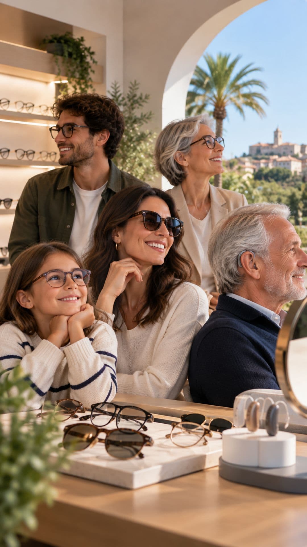Examen de la vue en famille chez La Maison Optical Fréjus